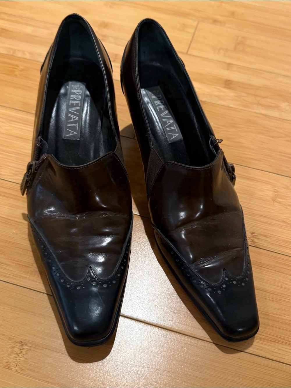 Prevata Women’s Italian Black Leather Boot Shoes